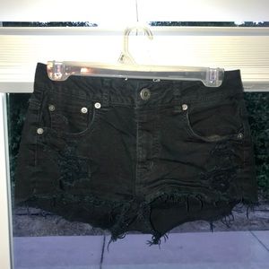 NWOT American Eagle black denim shorts